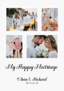 My Happy Marriage Personalized Wedding Photo Collage Plakat Plakat / 30x40cm