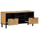  TV benk brun 100x33x46 cm heltre mango