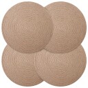 vidaXL Jute Placemets 4 stk. Naturlig 100% Tossa Jute