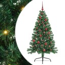  Kunstig Forhåndsopplyst Juletre med 150 LED grønn 150 cm PVC