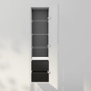 INR Iconic Nordic Rooms Solid 40/40 Høyskap med Skuffer NCS Farge / 40cm Høyre Hengslet