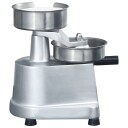 vidaXL Hamburgerpresse med 500 stk mellomleggspapir aluminium 10 cm