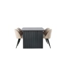 Spisegruppe Venture Home Vail med 6 Velvet Stoler