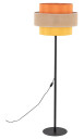 Trio gulvlampe - Oransje / Natur / Gul