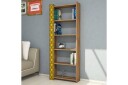 Bokhylle Amtorp 64 cm   Brun|Gul