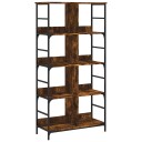  Bokhylle røkt eik 78,5x33x153 cm konstruert tre 8721012124172