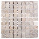 vidaXL Mosaic Fliser Krem 30 x 30 cm Marmor