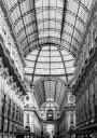 Galleria Vittorio Emanuele II Milan Black & White Plakat Plakat / 70x100cm