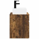  Vegghengt Servantskap Røkt Eik 39 x 41 x 62,5 cm Konstruert tre