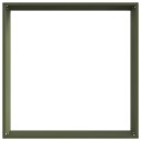 vidaXL Gjerdekant Olivengrønn 50 x 50 x 13 cm Stål