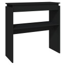 vidaXL Konsollbord svart 80x30x80 cm sponplate