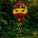 Northix Ninja Piñata-sett med flaggermus og maske Morsomt for barnefester 10051633_47