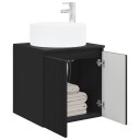  Vegghengt servantkommode Svart 49,5 x 44,5 x 65,5 cm