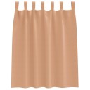  Gardiner med gardiner 2 pcs Lysebrun Polyester