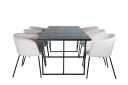 Venture Home Leif Spisegruppe 200 cm Rektangulær med 6 Berit Stoler Beige
