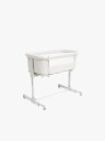 Beemoo CARE 2-i-1 Bedside Crib &  Lekegrind, Light Grey