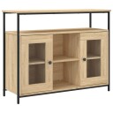 vidaXL Skjenk sonoma eik 100x35x80 cm konstruert tre