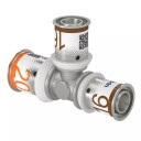 Uponor Press Plus T-rør 32 x 25 x 32 mm Stål til Gulvvarme og Vannsystemer