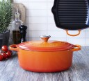 Le Creuset  Signature støpejernsgryte oval 27 cm 4,1L volcanic