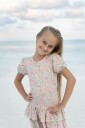 Vilje & Ve Mia t skjorte til jente printed coral 146 146