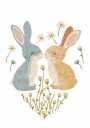 Kissing Bunnies Plakat Plakat / 50x70cm