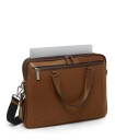 Tumi Harrison Sycamore Slim Brief i skinn Cognac Bombe