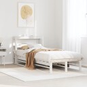  Sengeramme uten madrass hvit 75x190 cm heltre furu 3306511