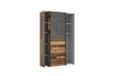 Shipts Garderobe 42x120 cm - Natur/Mørkegrå