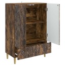  Serviesskap Røkt Eik 66 x 34,5 x 95 cm Konstruert tre