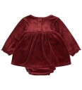 Konges Sløjd Red Dahlia Jingle Romper Dress Grs 2 år