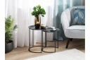 Twins Avlastningsbord 2 St 40 \| 40 cm - Svart