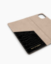 Ideal Of Sweden Cora Phone Wallet iPhone 13 Mini Jet Black Croco