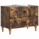  Nattbordskap Røkt Eik 62 x 34,5 x 48 cm Konstruert tre