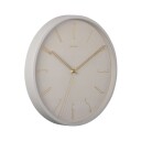 KARLSSON Wall Clock Belle Numbers Metal Warm Grey - Grey - ONE SIZE