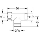 Grohe T-stykke 1/2" x 1/2" x 1/2" med unionsmutter