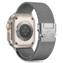 Tech Protect Milano Reim for Apple Watch 44/45/46/49mm Sølv