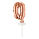 Kakedekorasjon Tallballong Mini Roségull   Tall 0