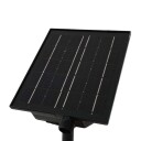 Lindby LED-solcellelampe Sabriel rett svart aluminium 3000K