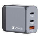 Verbatim 65W GaN 3-Port USB-A/USB-C Lader med Quick Charge 3.0