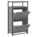  Skoskap grå sonoma 60x34x112 cm konstruert tre 8721012382688