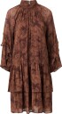 MOS MOSH   Kjole med volanger MMRoya Ruffle Rose Dress   Flerfarget