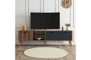 Essexa TV-benk 180x35 cm Brun/Svart - Hanah Home