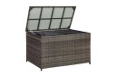 Puteboks WICKER 122x52xH62cm brun  
