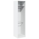  Garderobe hvit 50x50x200 cm konstruert tre