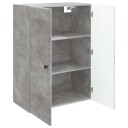 vidaXL Vegghengt skap Betonggrå 66 x 34,5 x 90 cm Konstruert tre