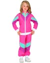 Pink 80Er Joggingdragt Kostume