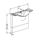 Pressalit Matrix Square oppheng Hvit GRO-6132448