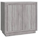 vidaXL Skjenk grå sonoma 80x34x75 cm konstruert tre