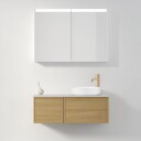 INR Iconic Nordic Rooms Air Wood Servantskap Hel Front med 2 Skuffer og 1 Dør H350xd450mm Natural oak / 120cm Venstre