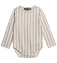 Hanevild Body I/e Striped Summer Sand Hanevild 1½ år 86 Langermet Body Beige Hvit